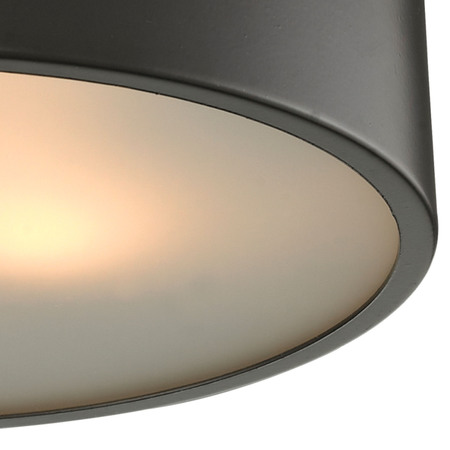 Elk Lighting Simpson 2-Lght Flush Mount in Oil Rubbed Brnz w/Frosted Wht Diffuser 11810/2